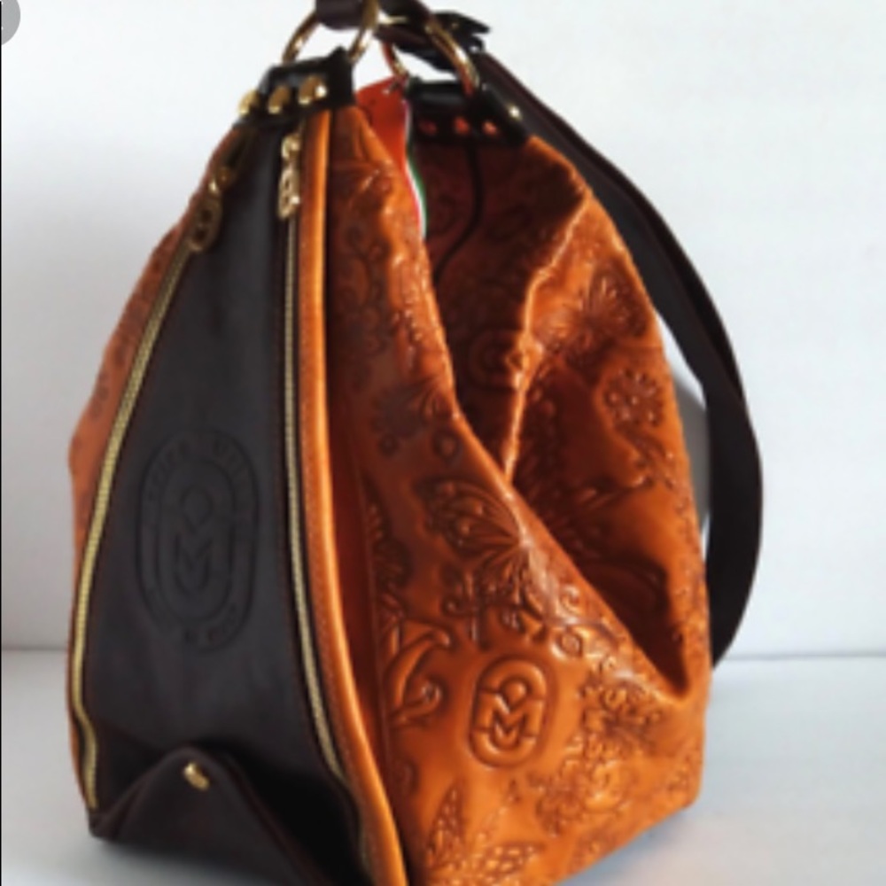 Marino Orlandi leather bucket bag large - Picture 2 of 3